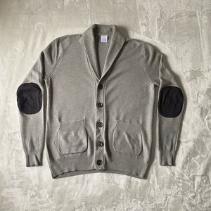 Oscar De La Renta Men’s Grey Cardigan Sweater